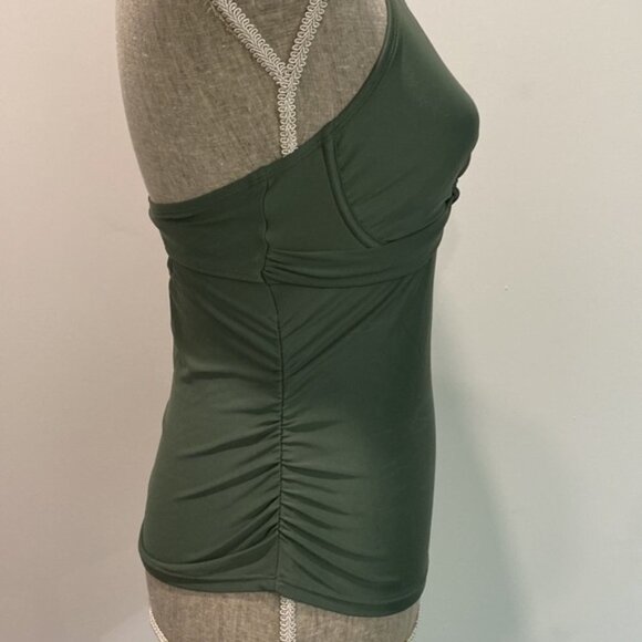 ATHLETA Green Bra Cup Tankini Swimsuit Tank Bathing Suit 32 D/DD - Picture 6 of 13
